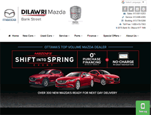 Tablet Screenshot of bankstreetmazda.com